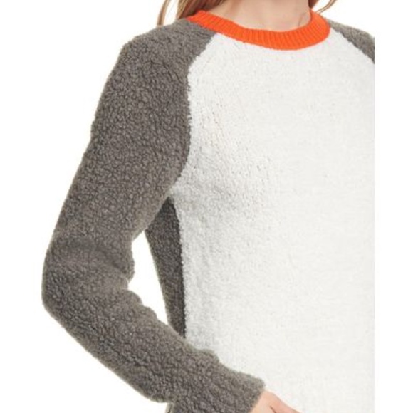 Rag Bone Gray Davis Colorblock Sweater 
